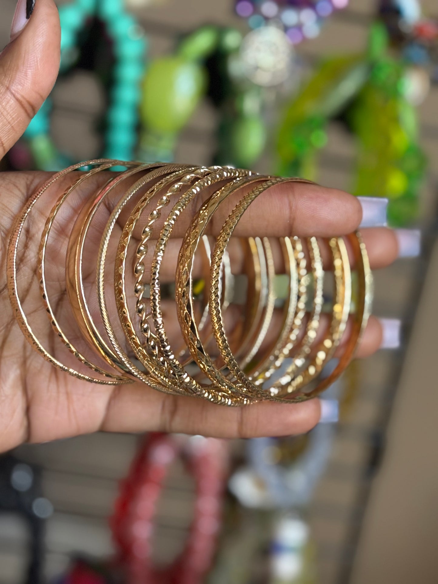 Gold bangles π