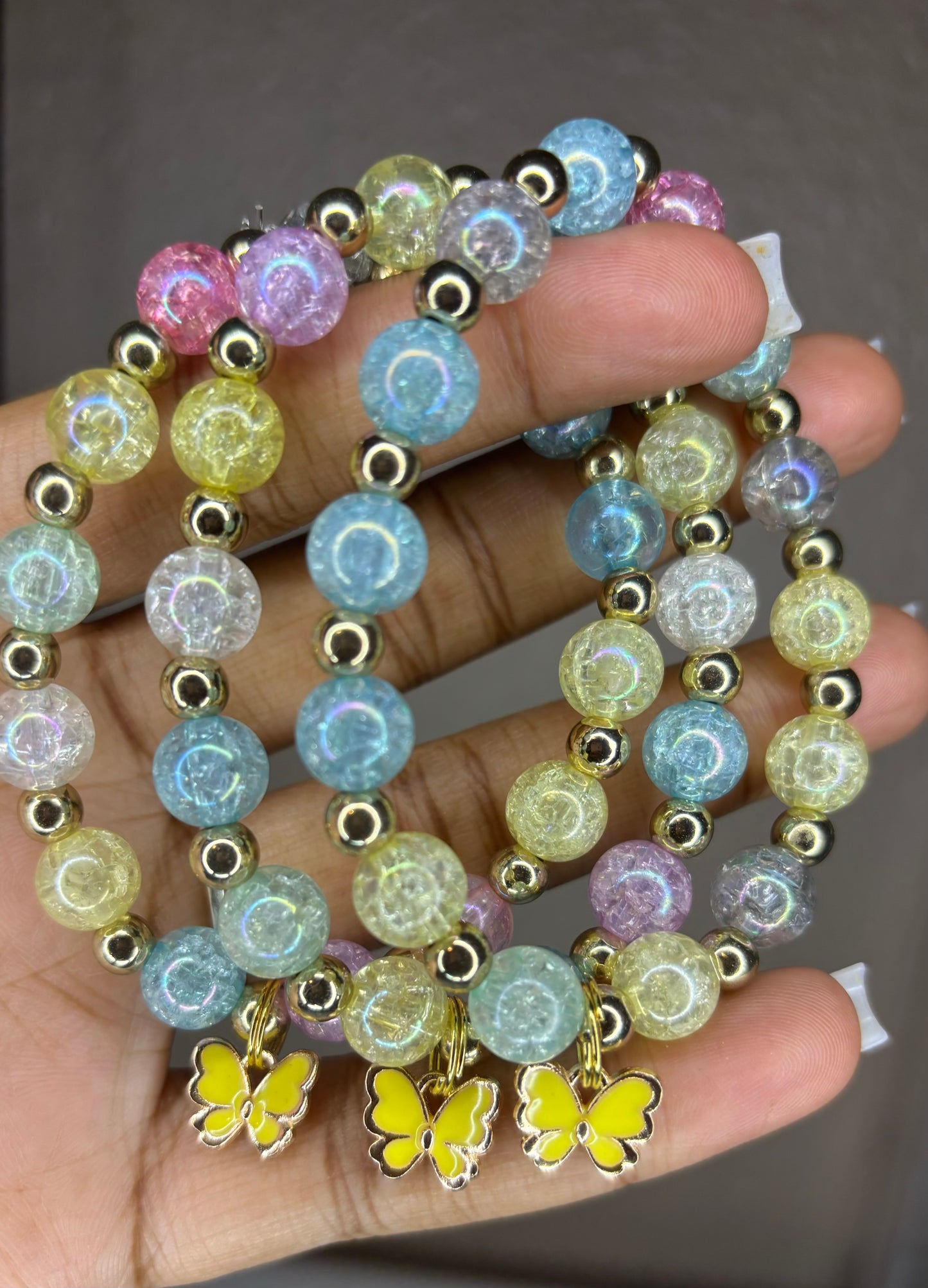 Butterfly charm bracelets