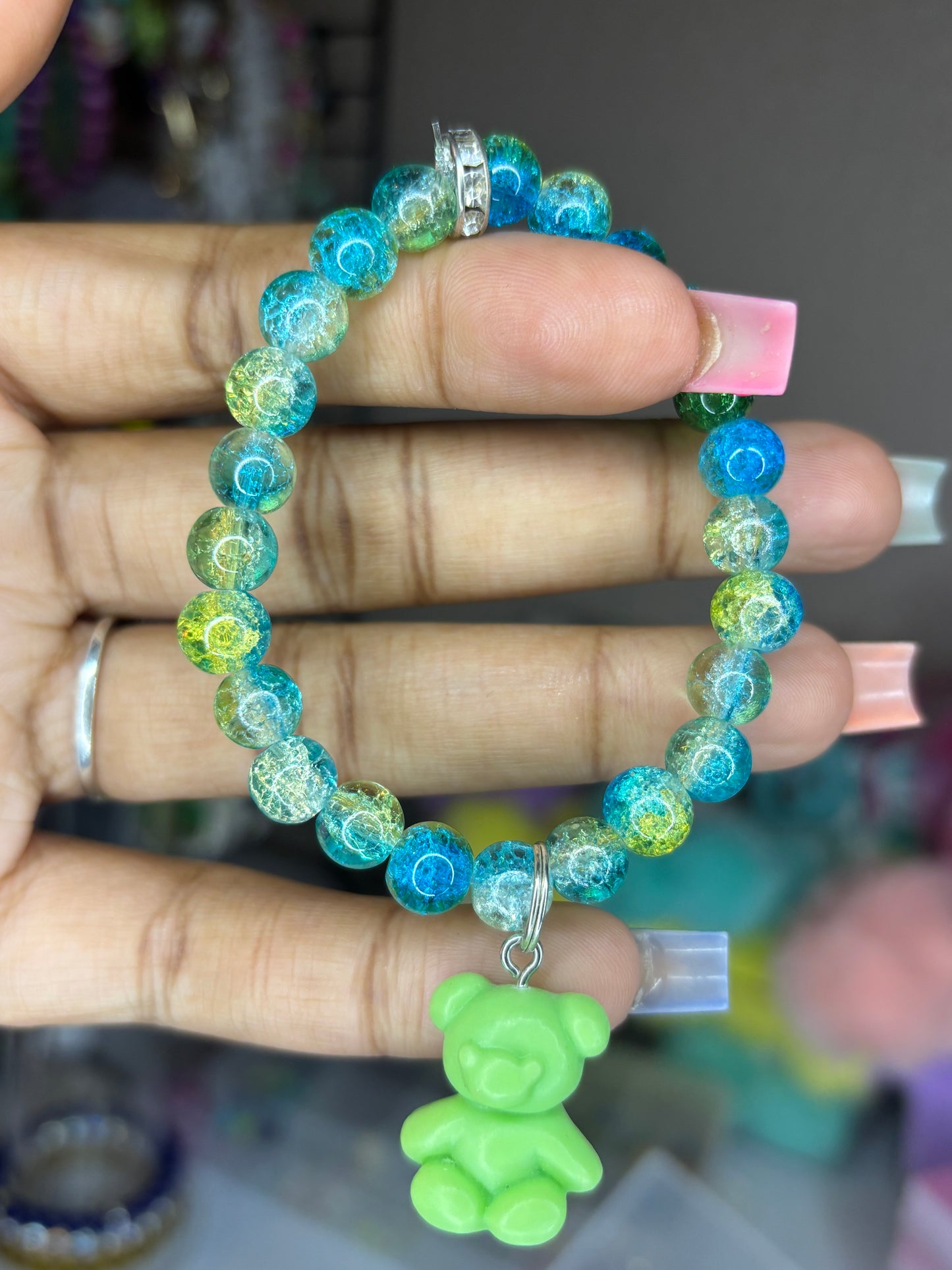 Bear world π charm bracelet