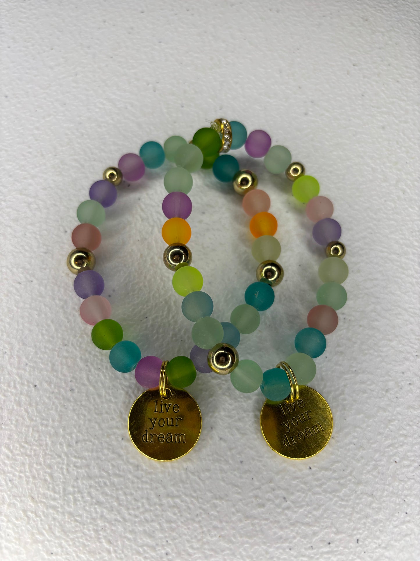 Live your dream charm bracelets