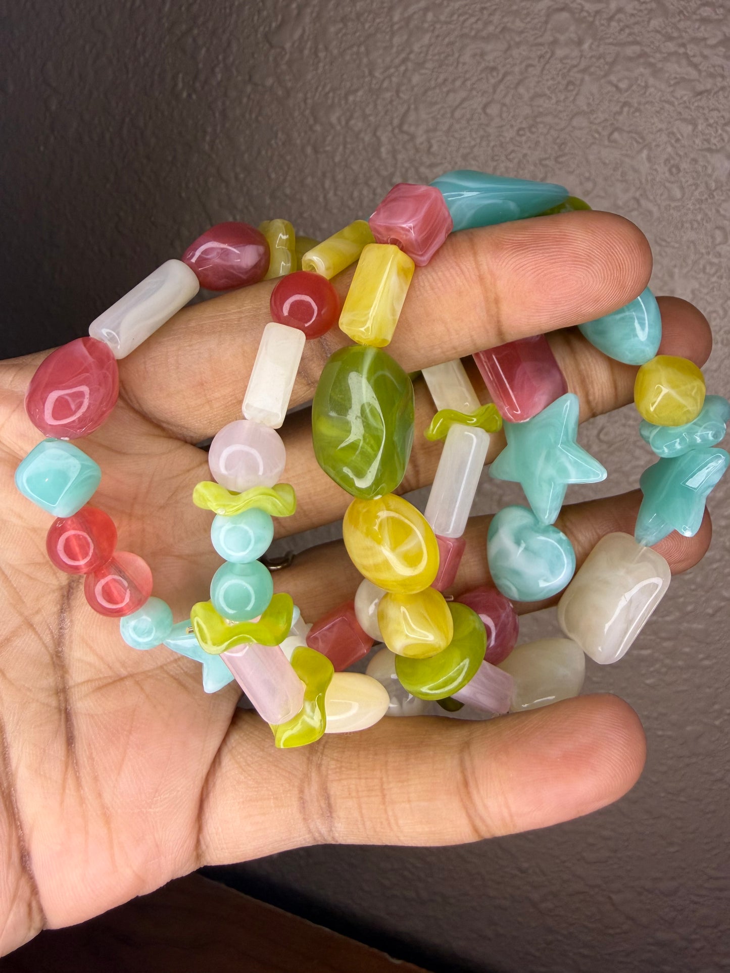 Colorful beaded bracelets