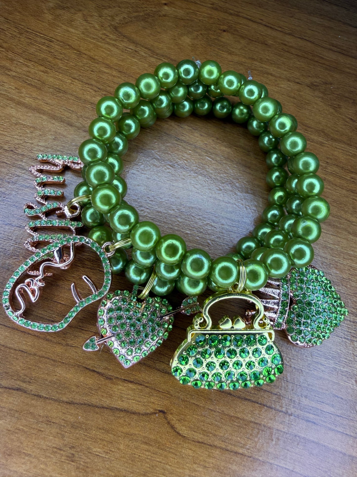 Green pearl set π