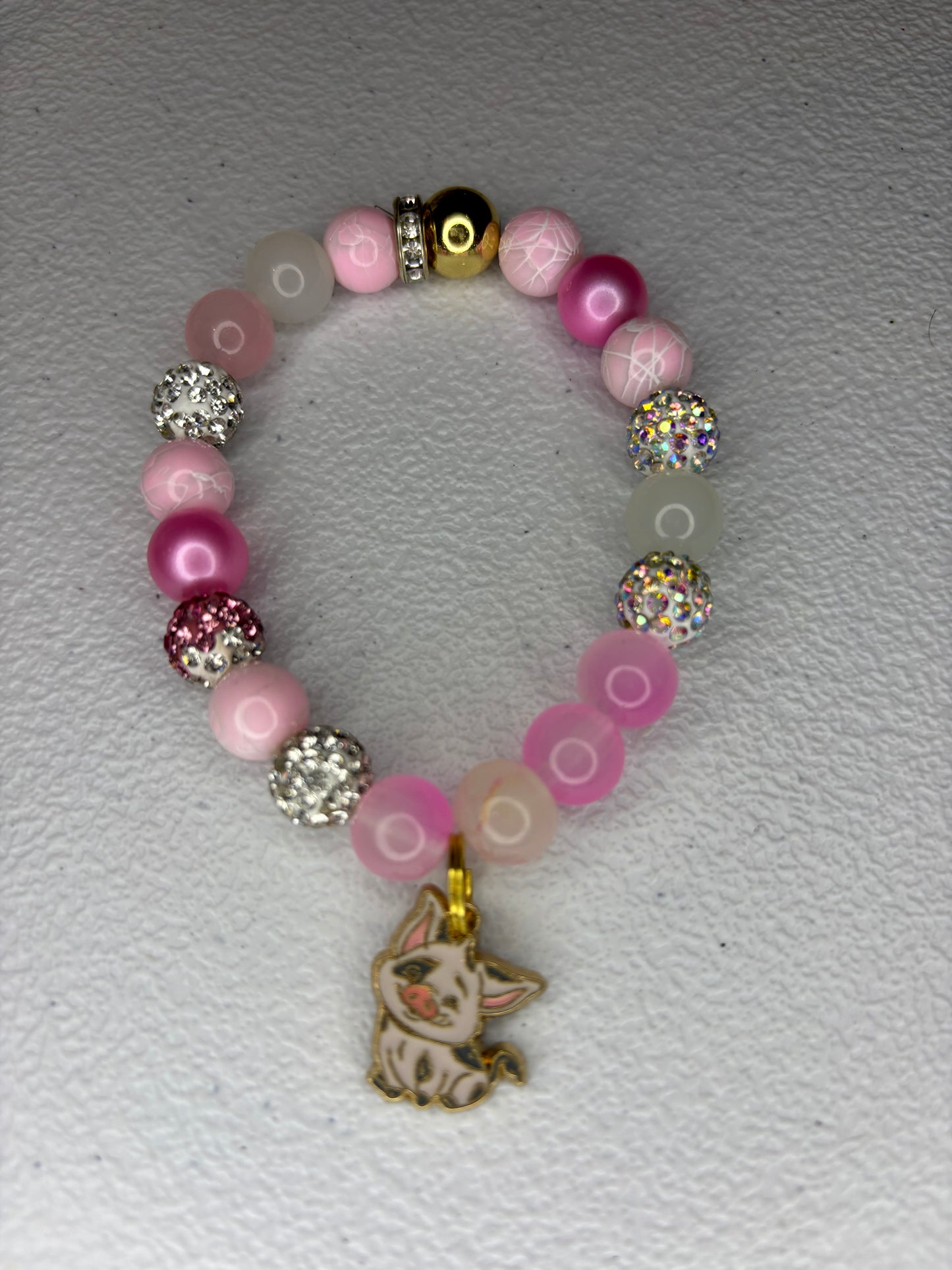 Pink charm bracelet π
