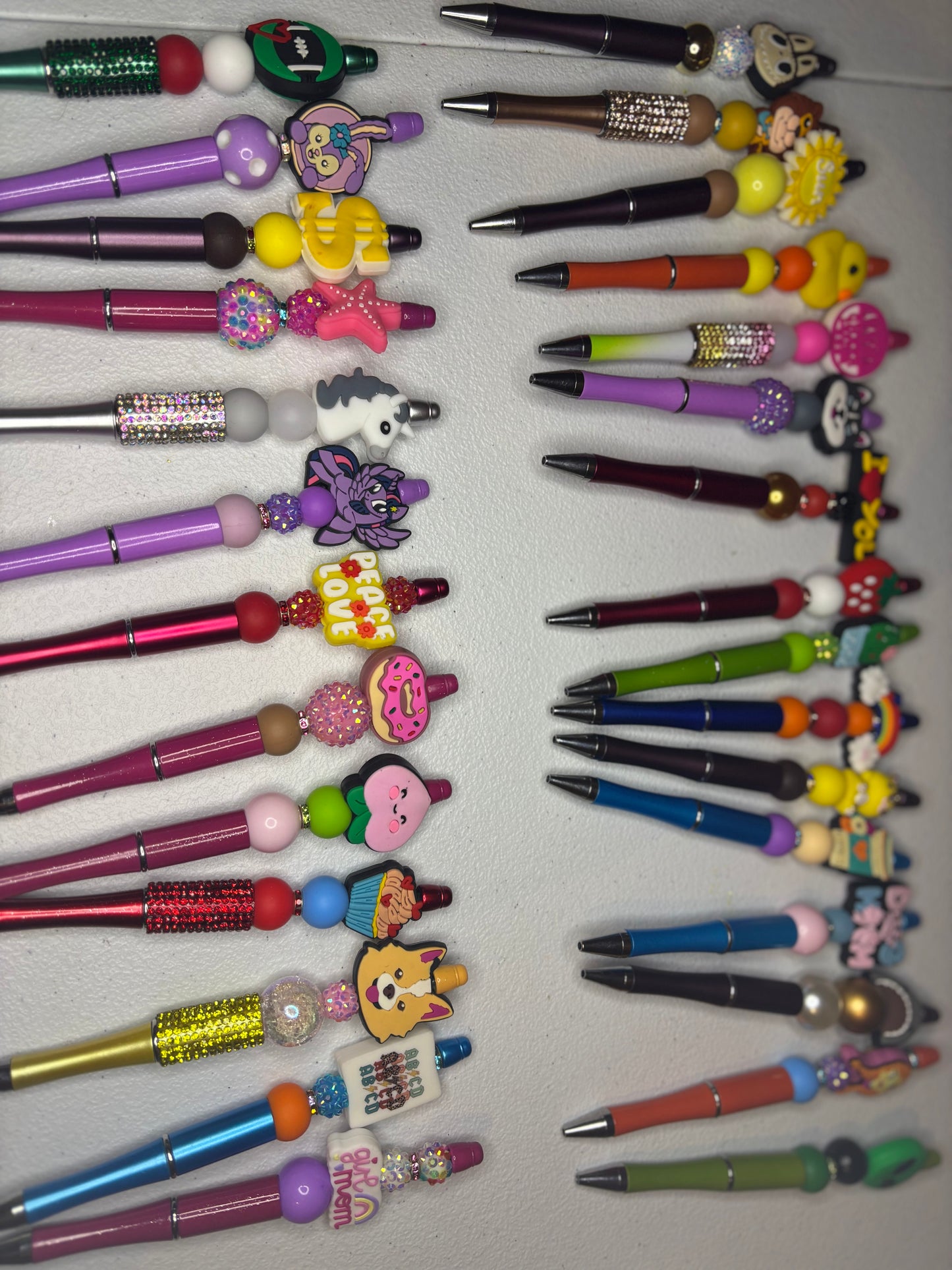 Beaded pens