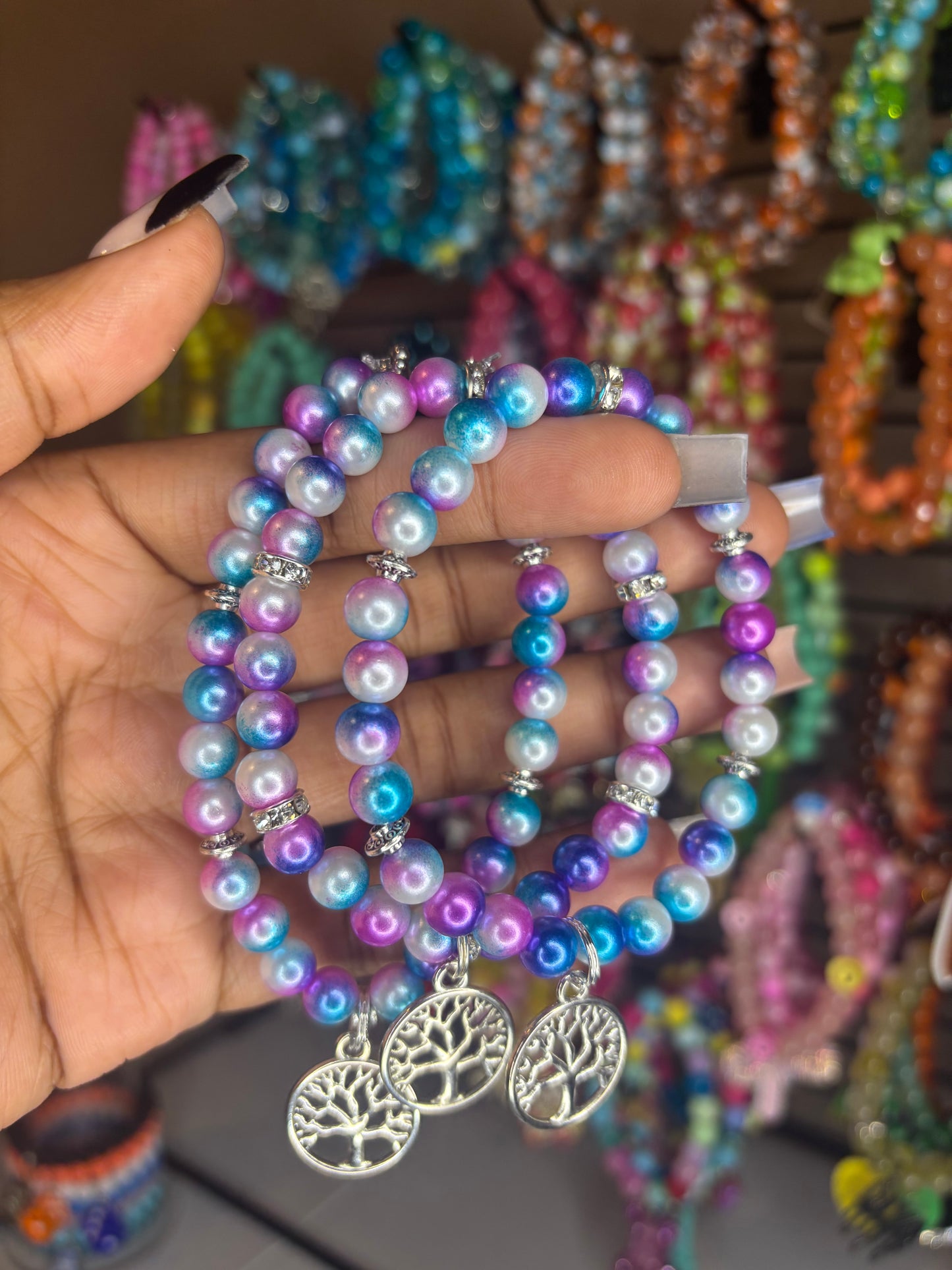 Unicorn tree of life charm bracelets