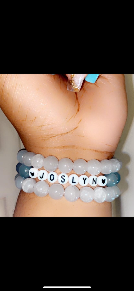 Name bracelet set