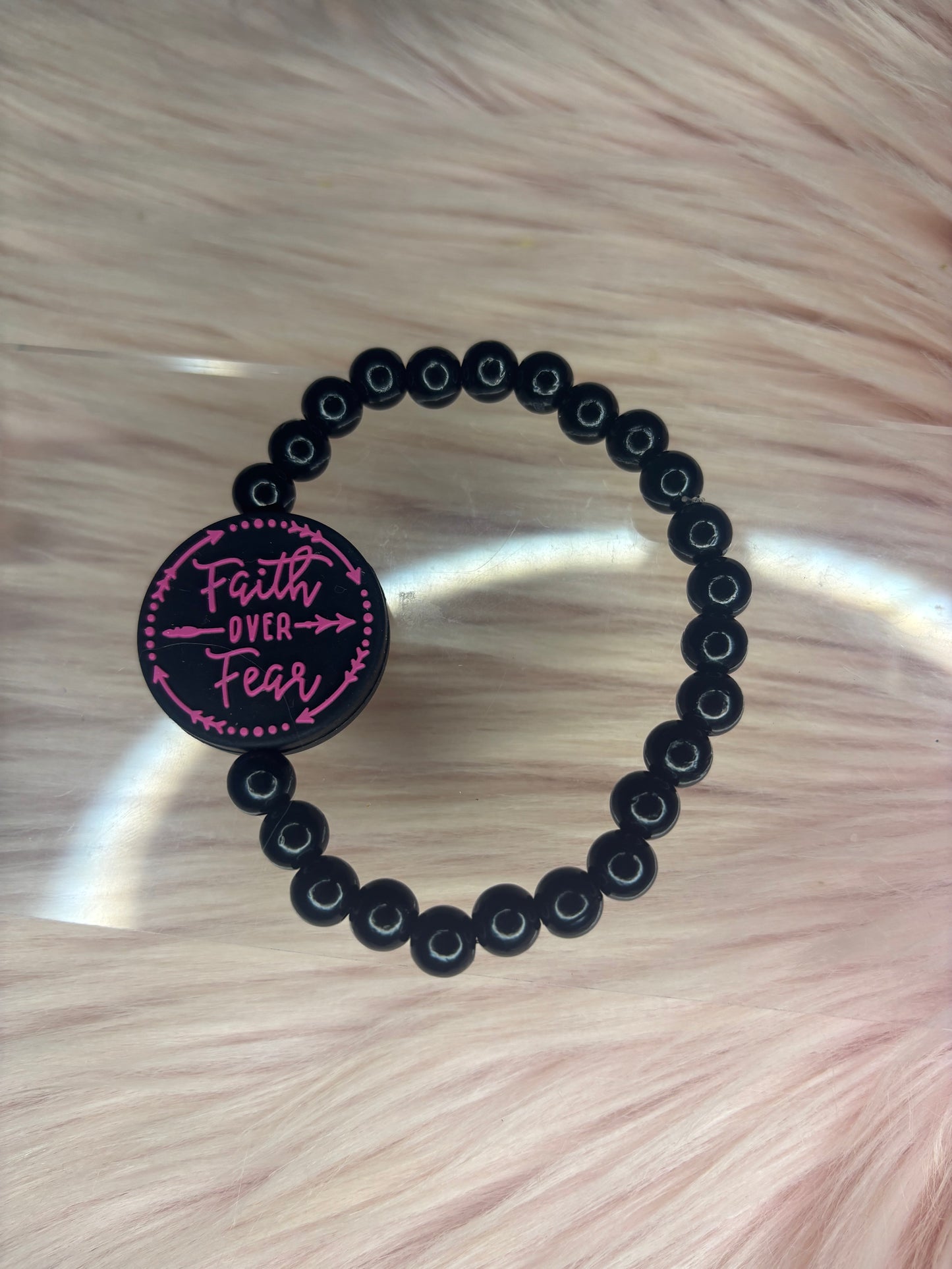 Faith over fear bracelet