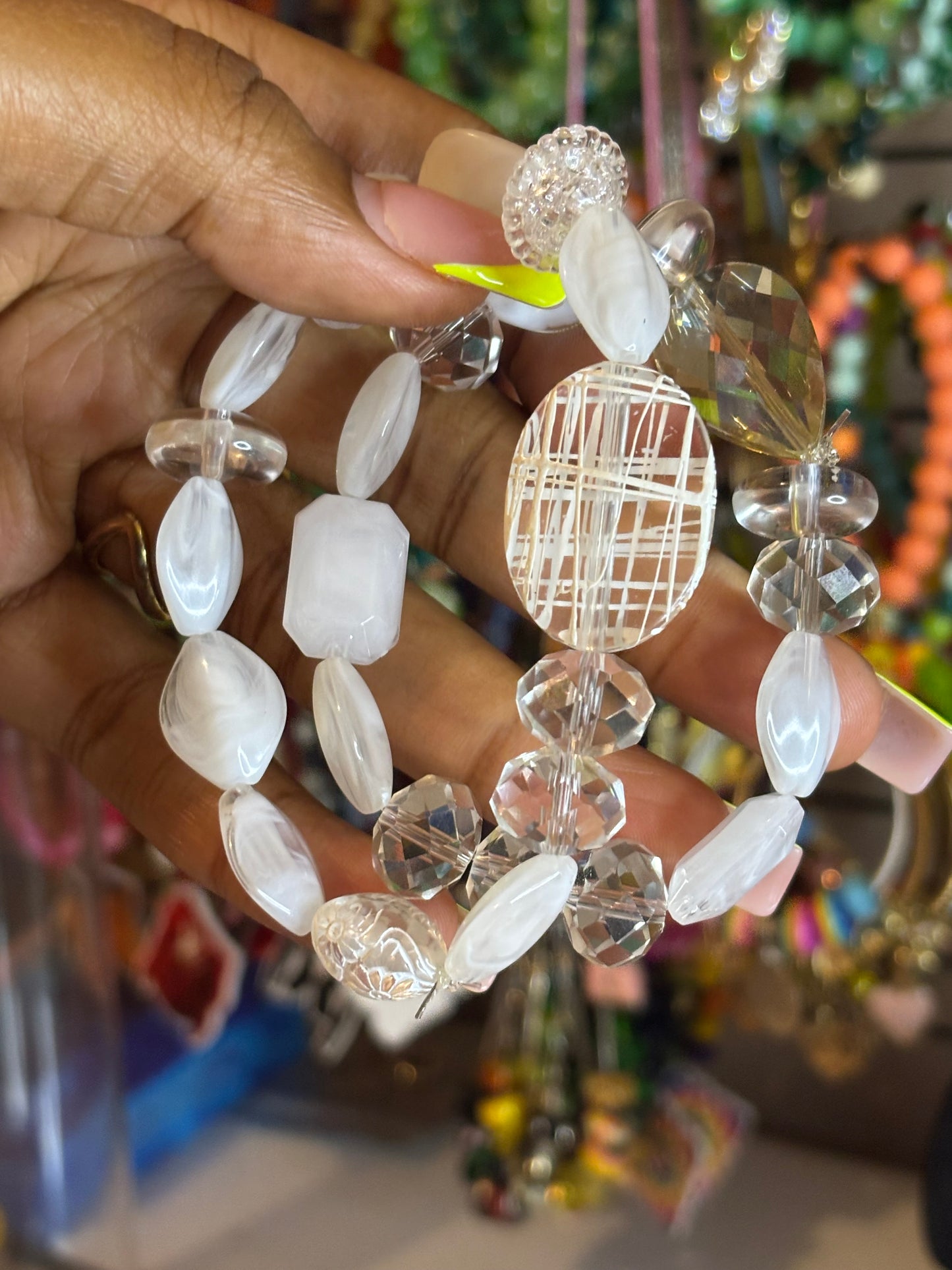 Icey beaded bracelet