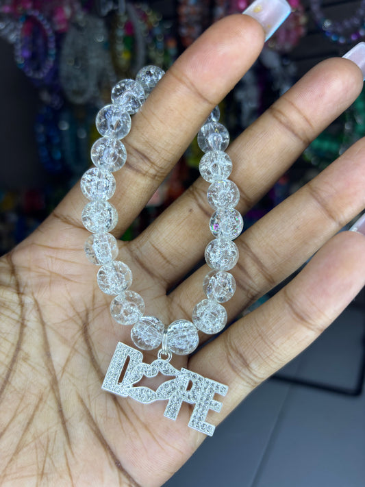 Clear Dope charm bracelet