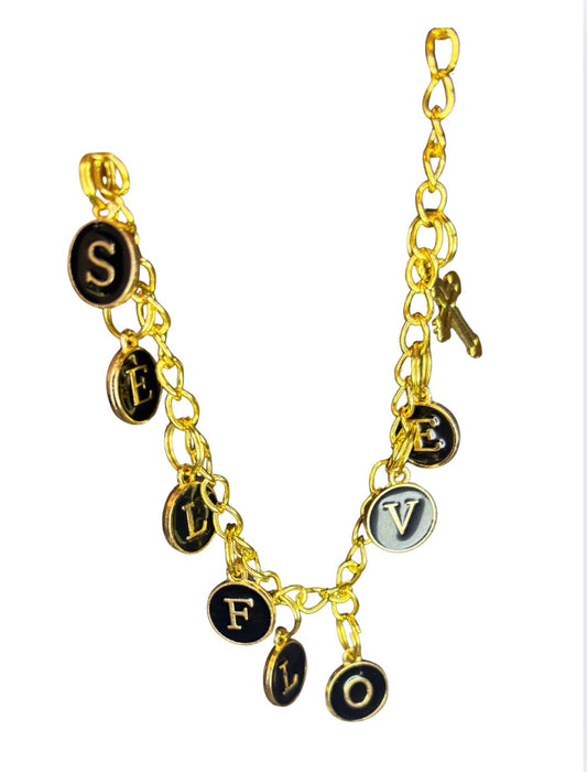 Self love charm bracelet