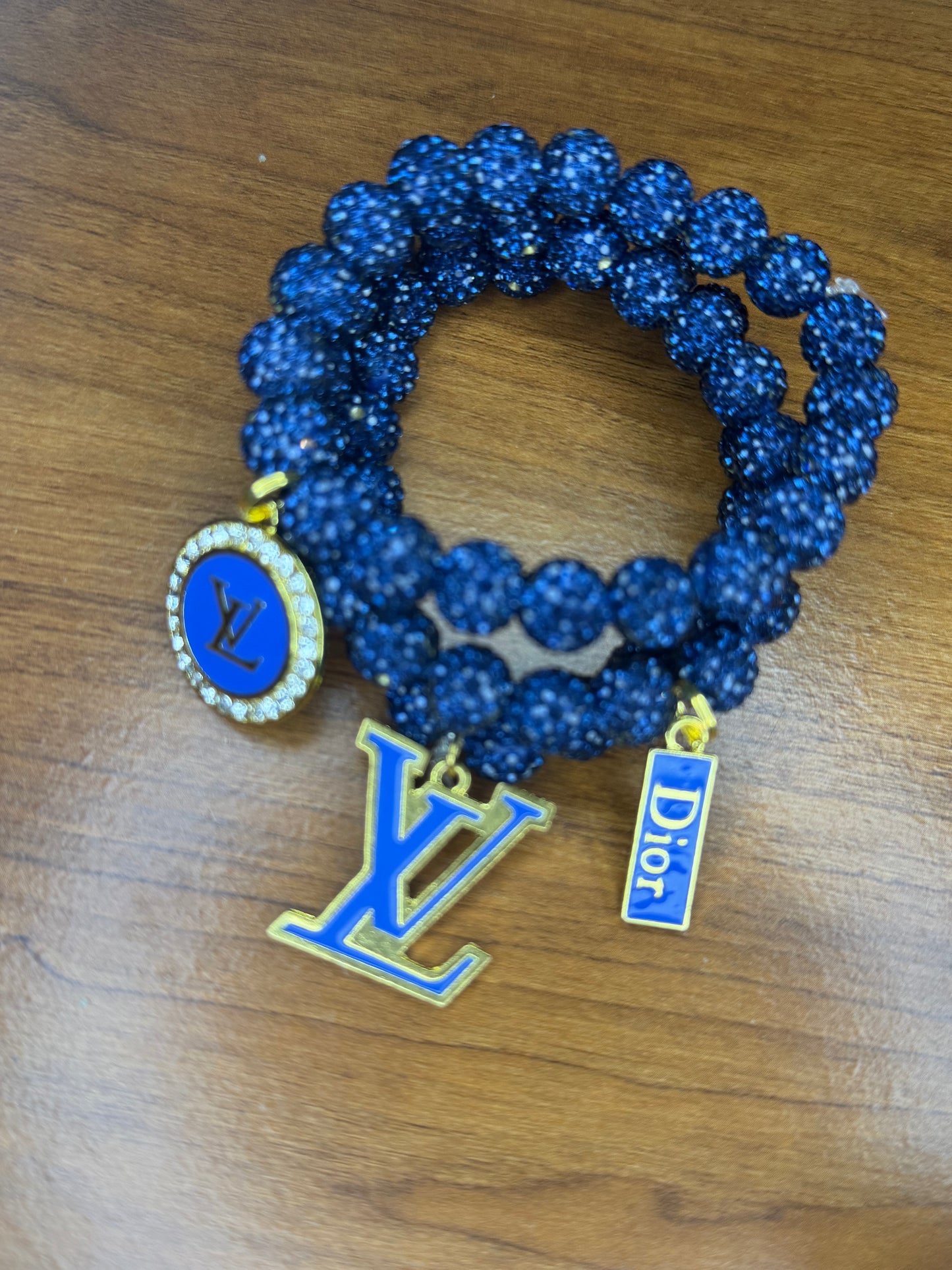 Blue bling set