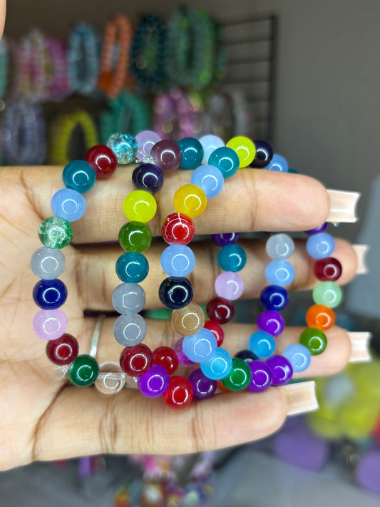 Skittles beaded bracelet