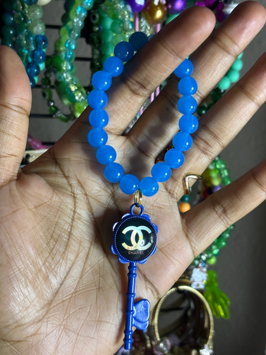 Blue Chanel charm bracelet