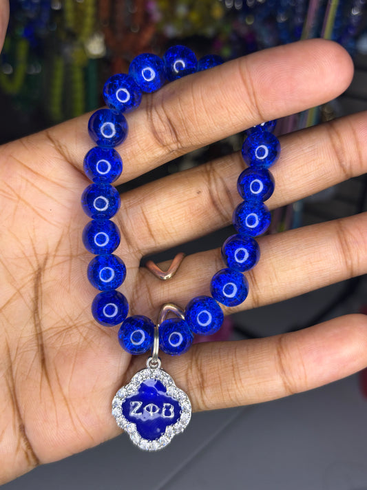 Zeta charm bracelet