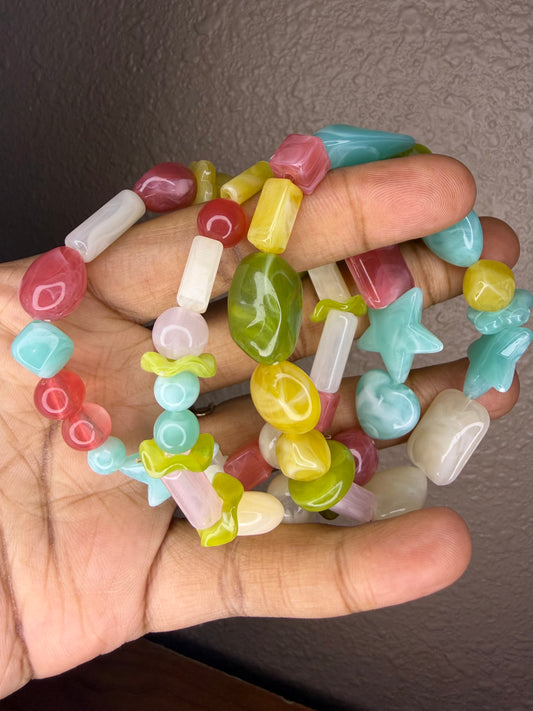Colorful beaded bracelets