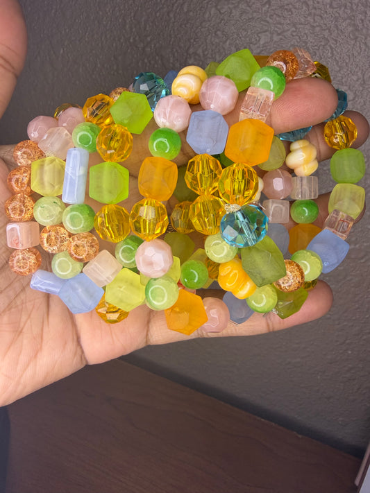 Pastel beaded bracelet