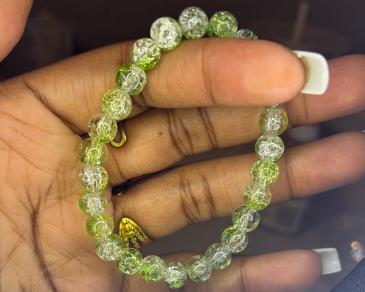 Tennis ball beaded bracelet