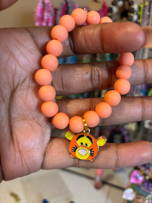 Tiger charm bracelet