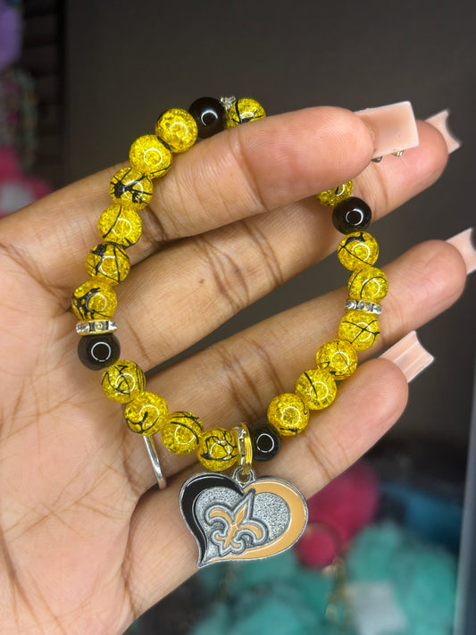 Saints charm bracelet