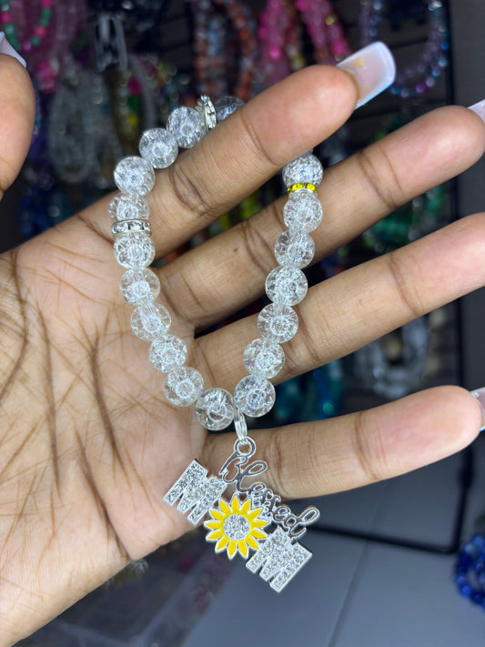 Blessed Mom Charm bracelet
