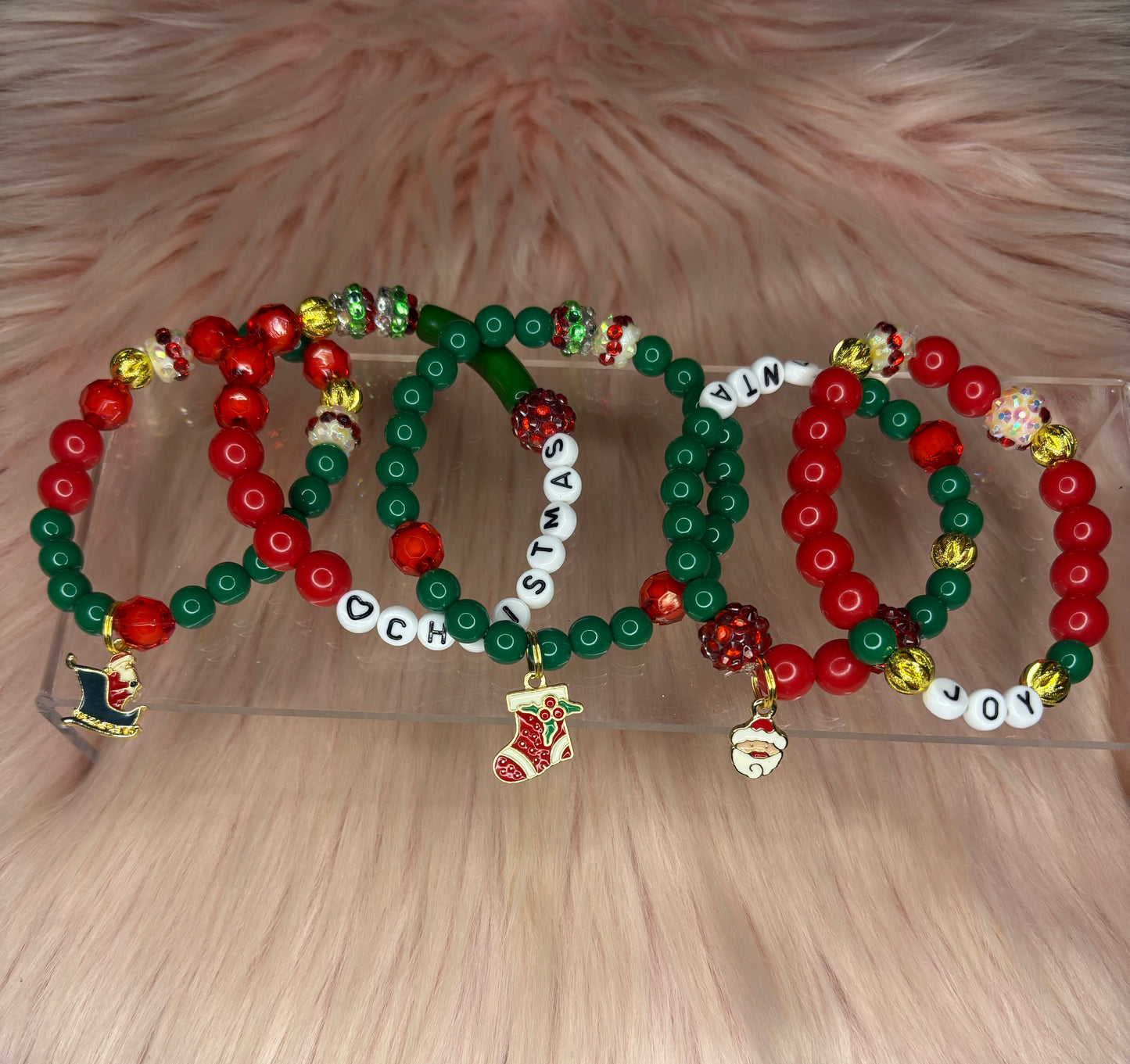 Christmas charm bracelets