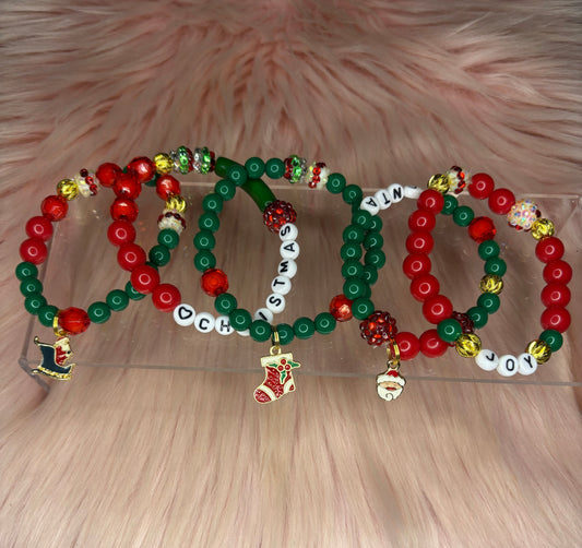 Christmas charm bracelets