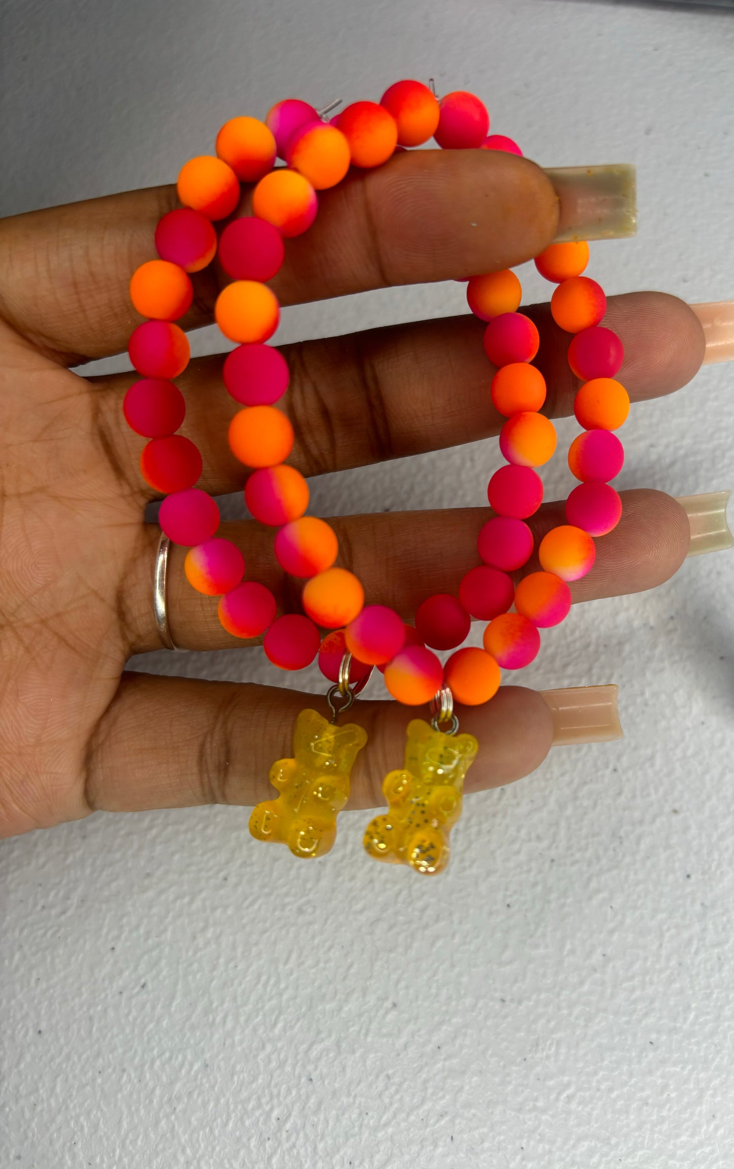 Sunset bear charm bracelets