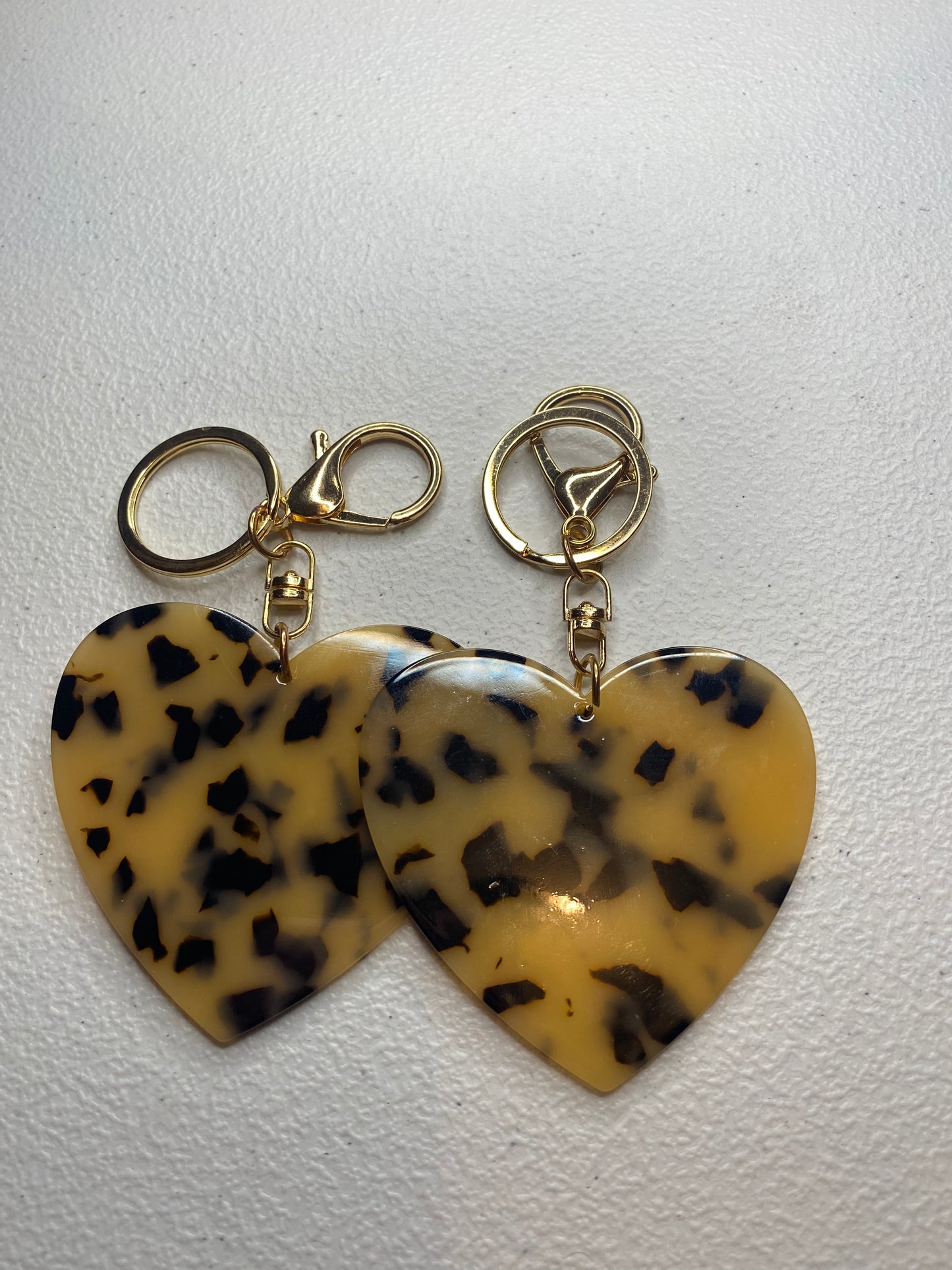 Cheetah print keychain