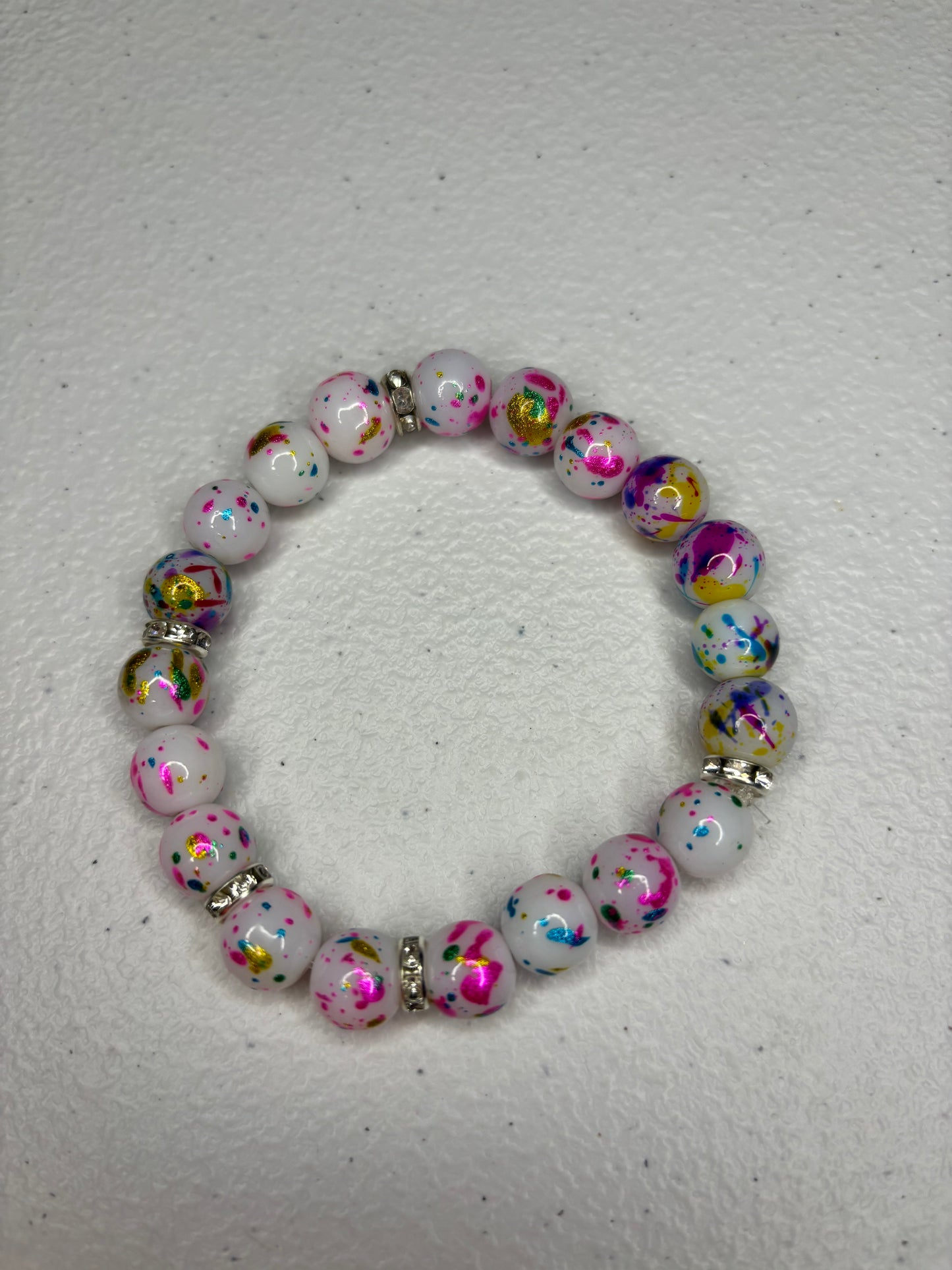 Confetti blinged out beaded bracelet