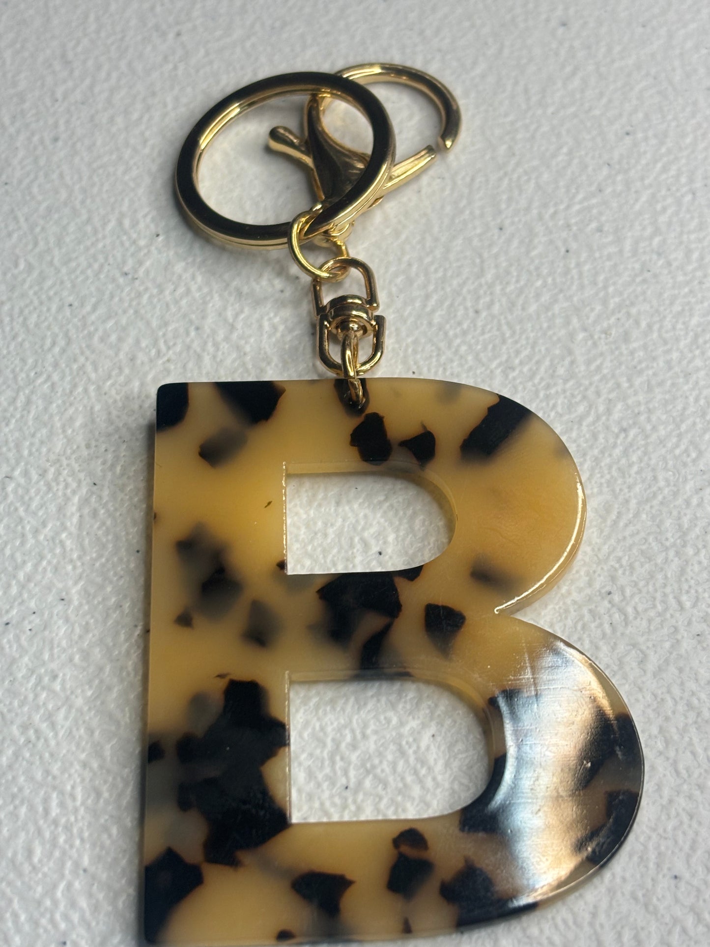 B initial keychain