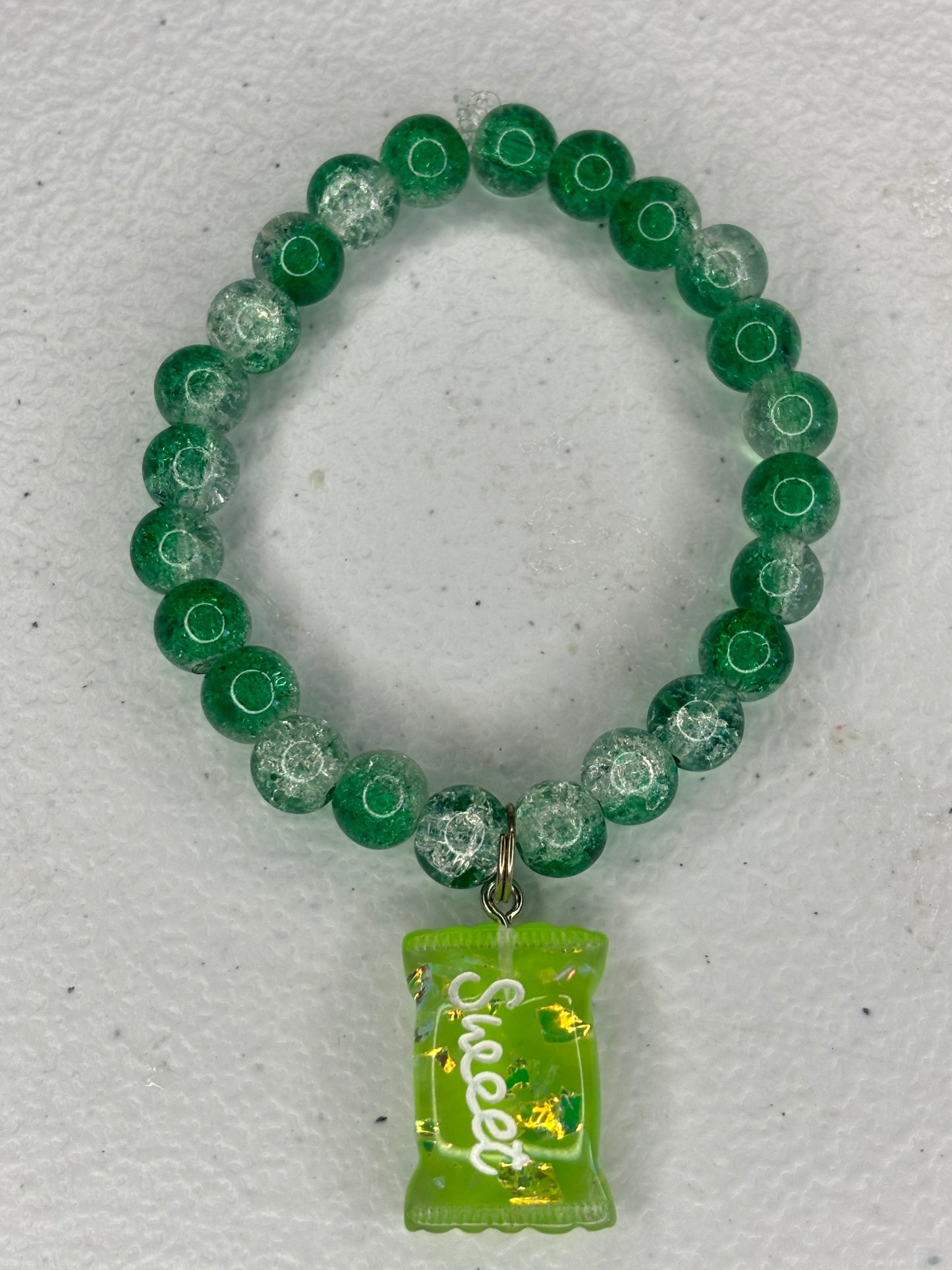 Green sweet charm bracelet