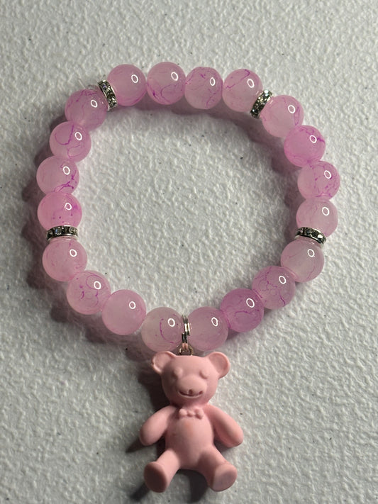 Pink blinged out bear