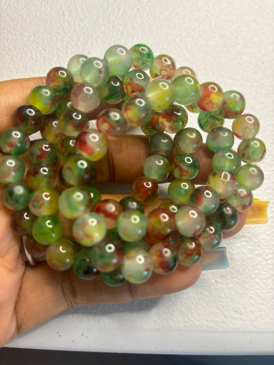 Candy Apple beaded bracelet