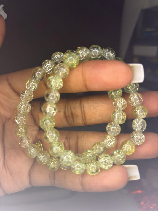 Lime beaded bracelet