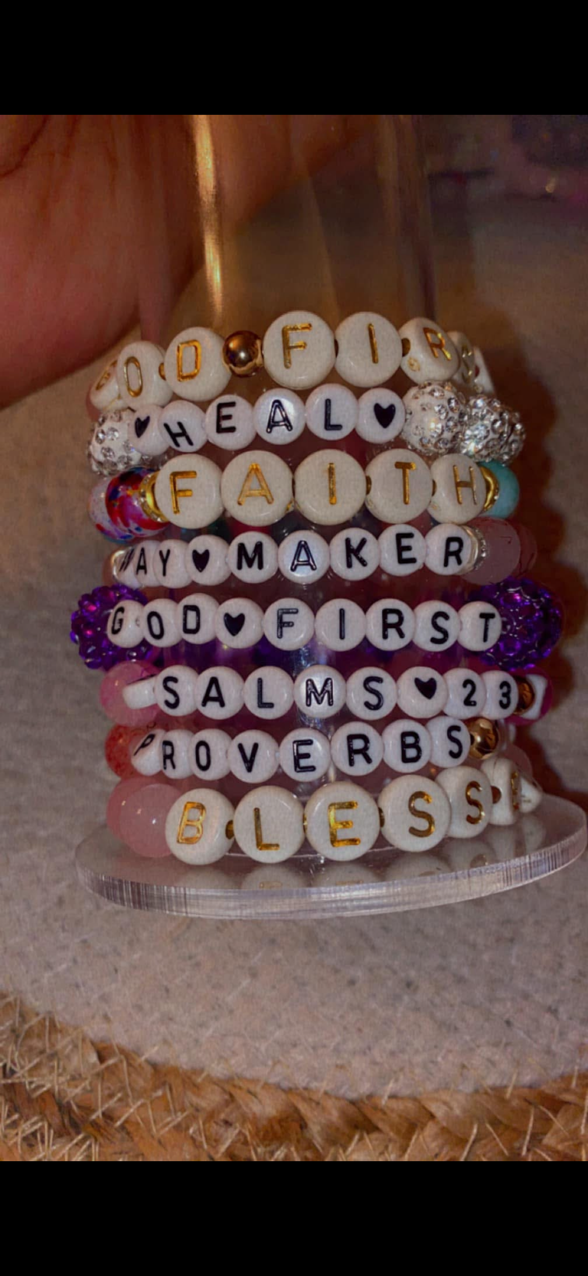 Inspirational bracelets